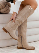 Valéro London™| Beige Suede Boots