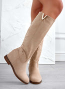 Valéro London™| Beige Suede Boots