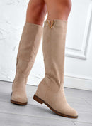 Valéro London™| Beige Suede Boots