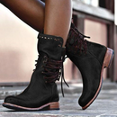 Megan | Leather Boots With Laces