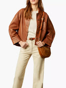 Valero London - Minimalist Boxy Leather Jacket