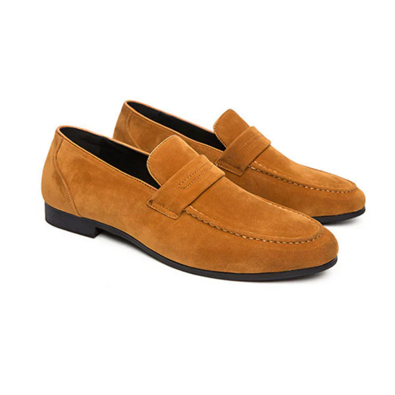 Laarhoven™ | Oud Geld Suede Strap Loafers