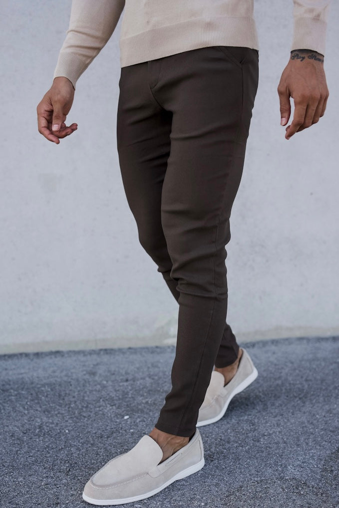 THE V1 TROUSERS - BROWN