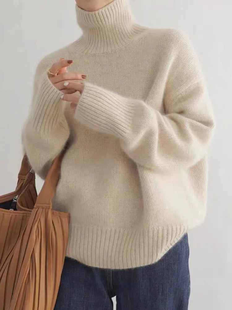 Elizabeth™ – Comfortable, knitted, soft turtleneck jumper