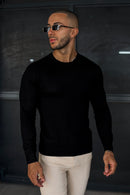 THE CREWNECK KNIT - BLACK