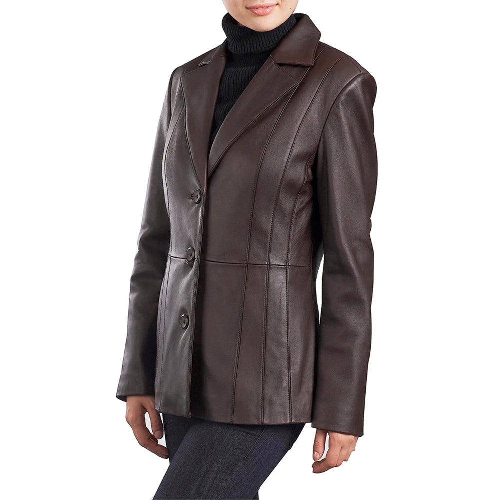 Valero London - Women's Leather Blazer