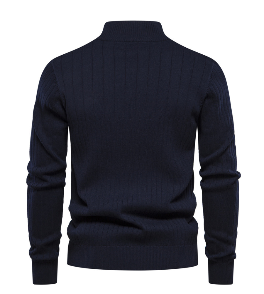 Valero London -  Turtleneck Striped Sweater