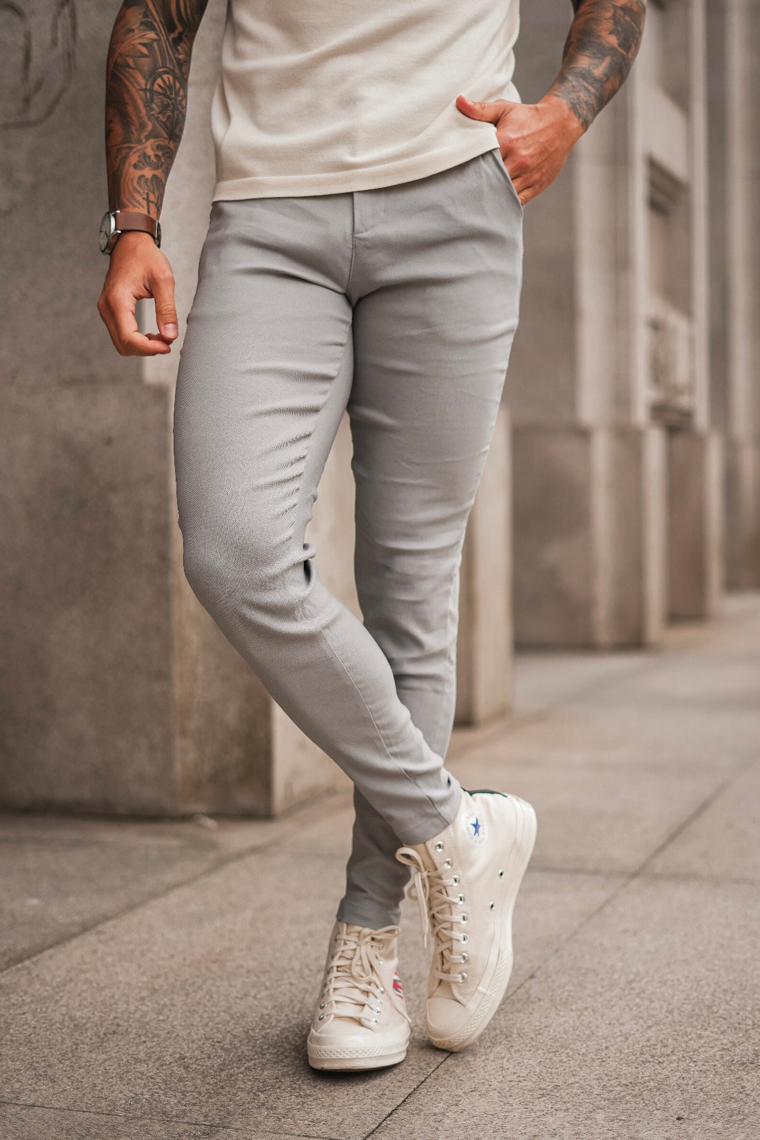 THE V1 TROUSERS - GREY