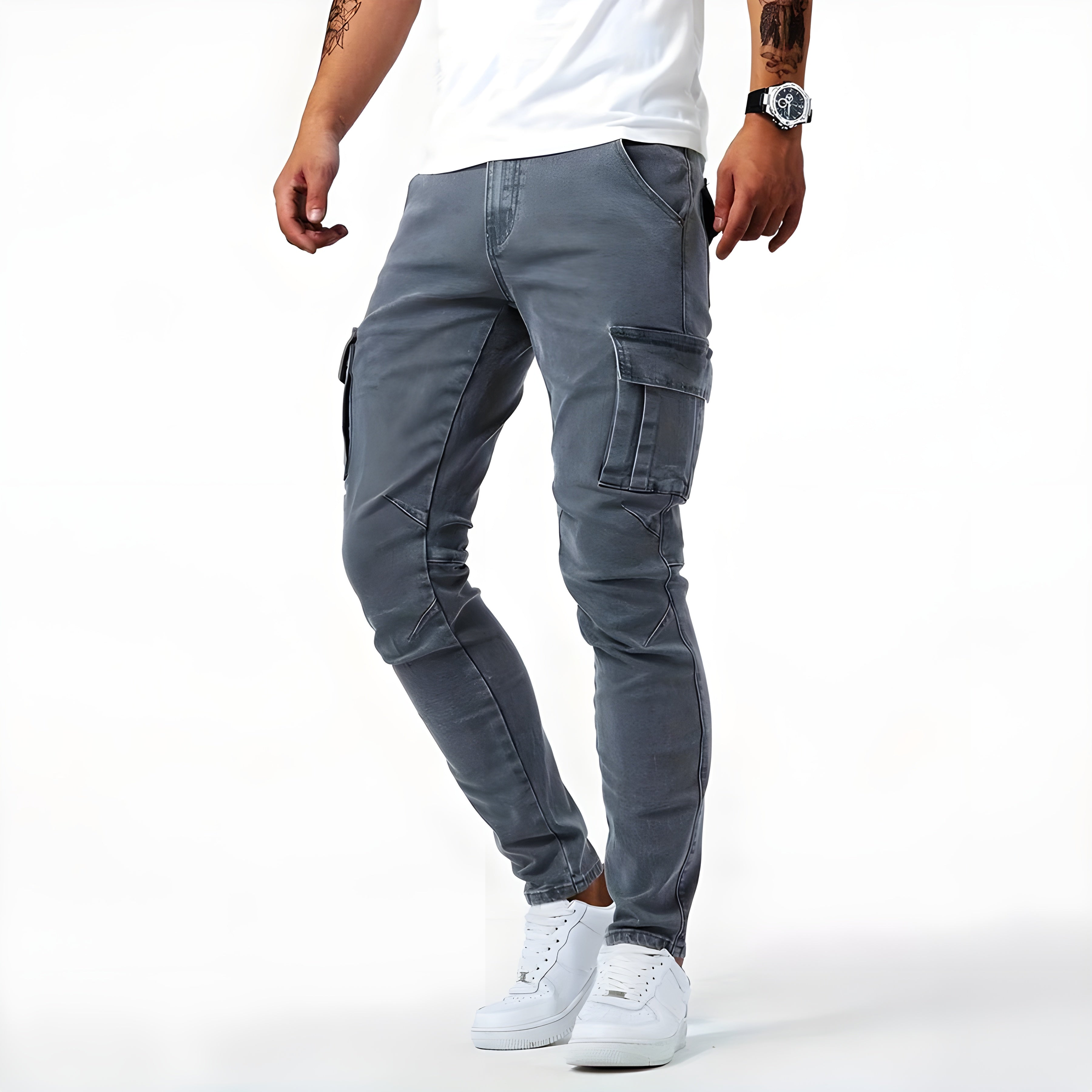 Valéro London - Denim Cargo Pants