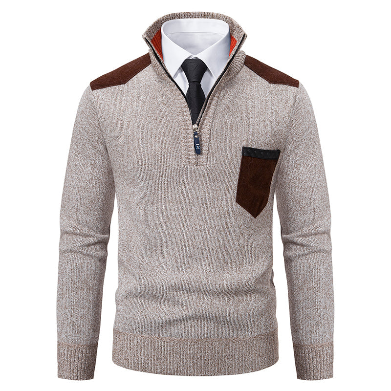 Valero London -  Classic Zip-Up Sweater