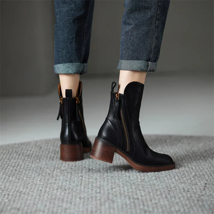 Georgia - Leather ankle boots