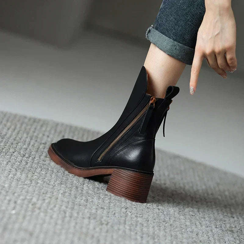 Georgia - Leather ankle boots