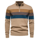 Valero London -  Turtleneck Striped Sweater