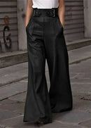 Valéro London™ | High-Waisted PU Leather Trousers