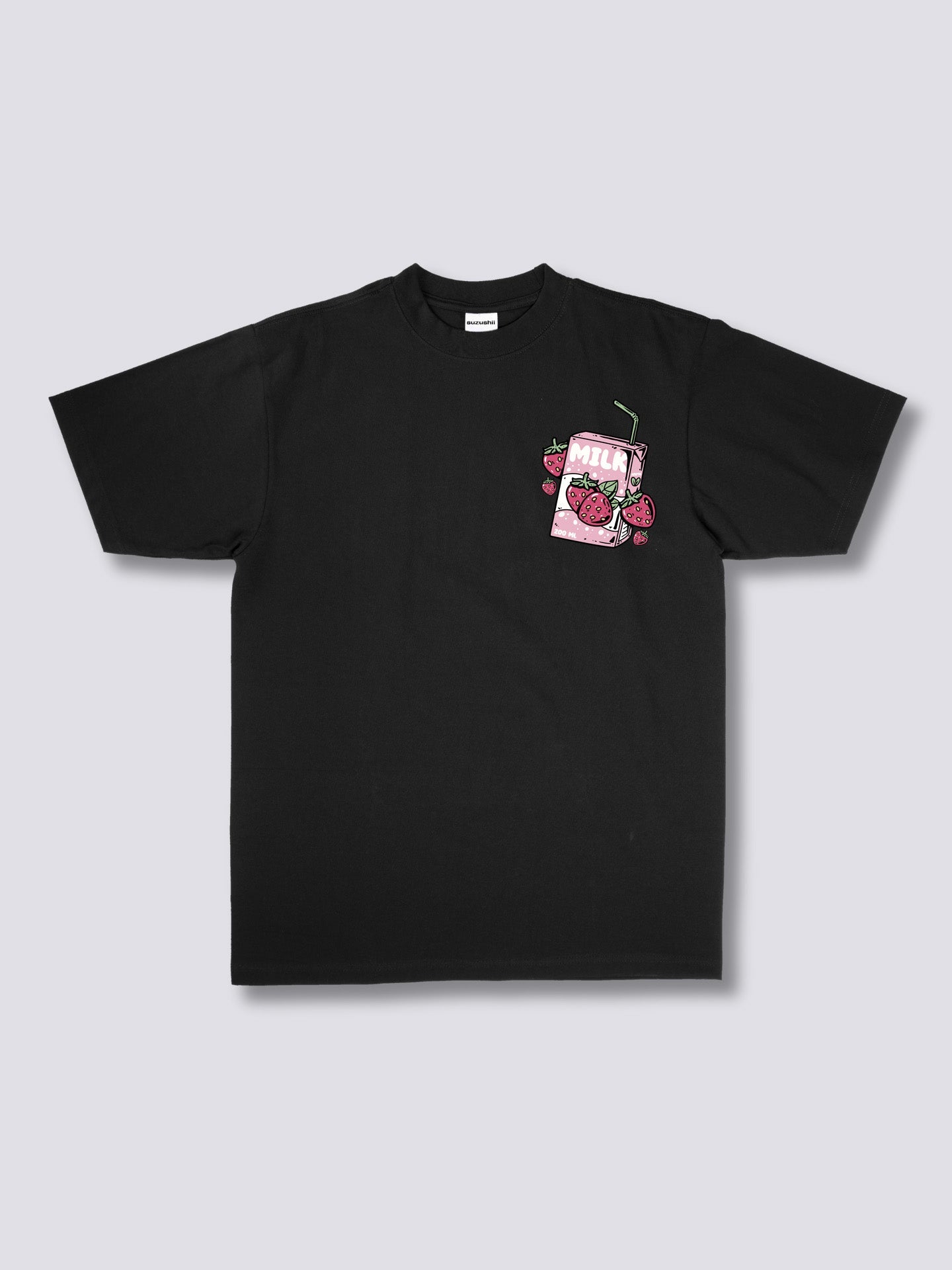 Strawberry Milk Back T-Shirt