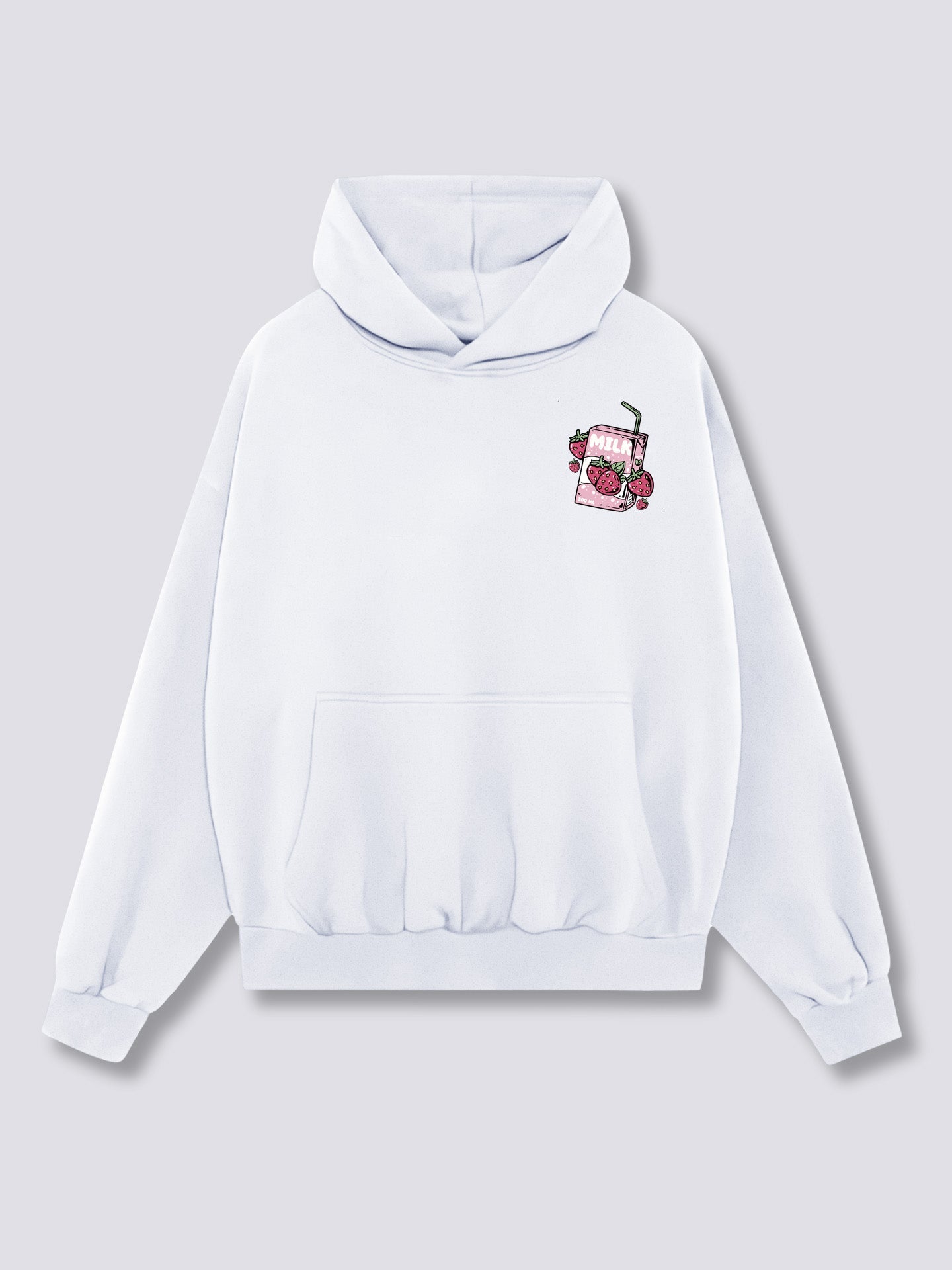 Strawberry Milk Back Hoodie