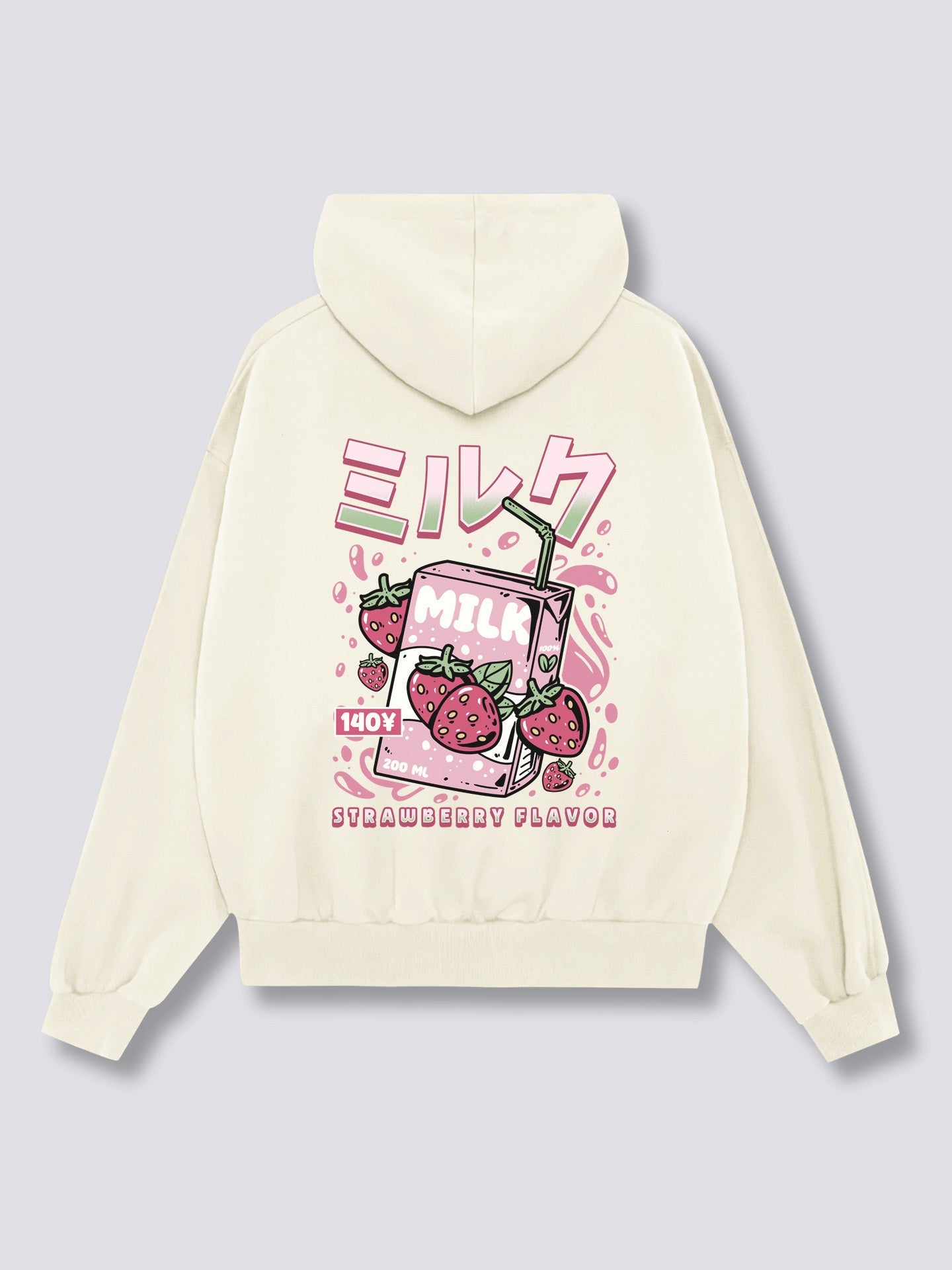 Strawberry Milk Back Hoodie