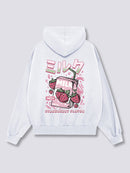 Strawberry Milk Back Hoodie