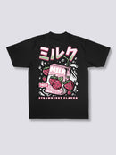 Strawberry Milk Back T-Shirt