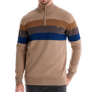 Valero London -  Turtleneck Striped Sweater