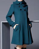 Grace™ | Elegant Hooded Wool Coat