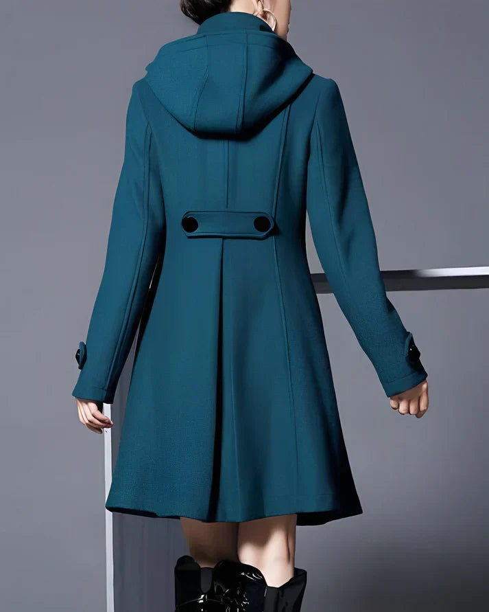 Grace™ | Elegant Hooded Wool Coat