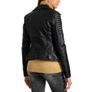 Valero London - Women Quilted Leather Biker Jacket