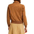 Valero London - Women's Suede Bomber Jacket