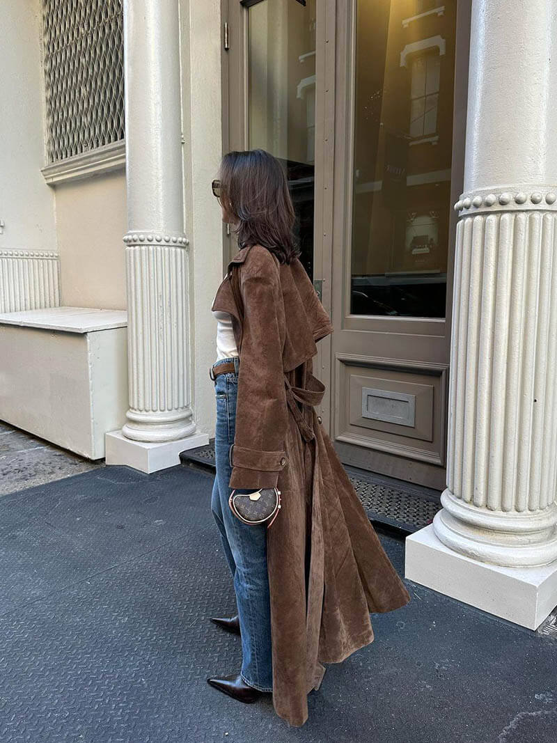 Valero London - Beautiful Suede Trenchcoat