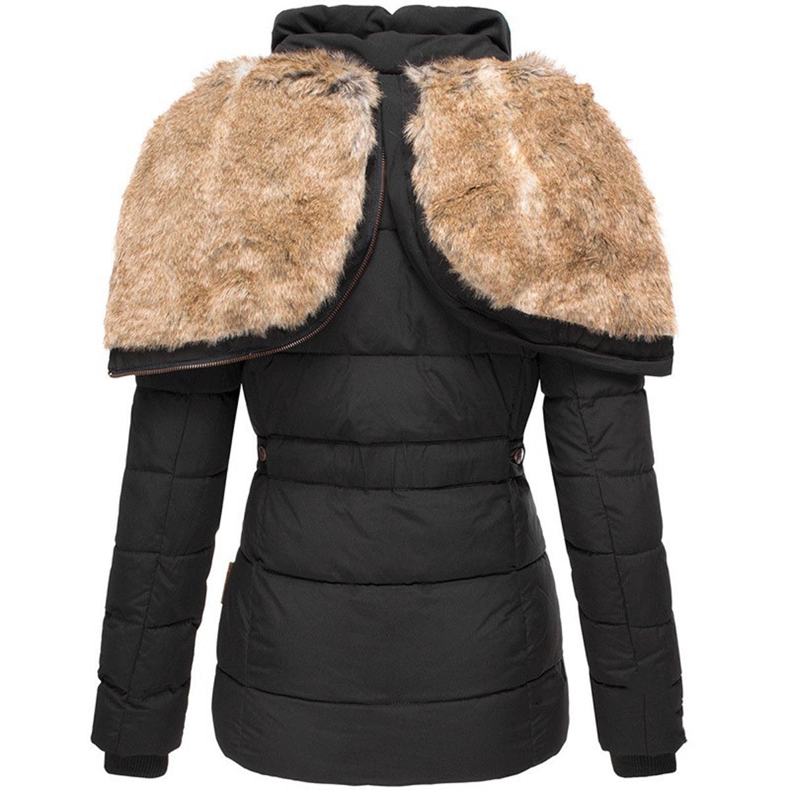 Alice™ - Warm winter coat with fur lining