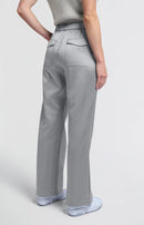 Valero London - Woven satin trousers with wide legs and pockets