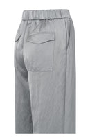 Valero London - Woven satin trousers with wide legs and pockets