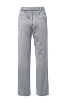 Valero London - Woven satin trousers with wide legs and pockets