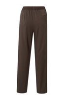 Valero London - Woven trousers with wide legs, side slit and waistband