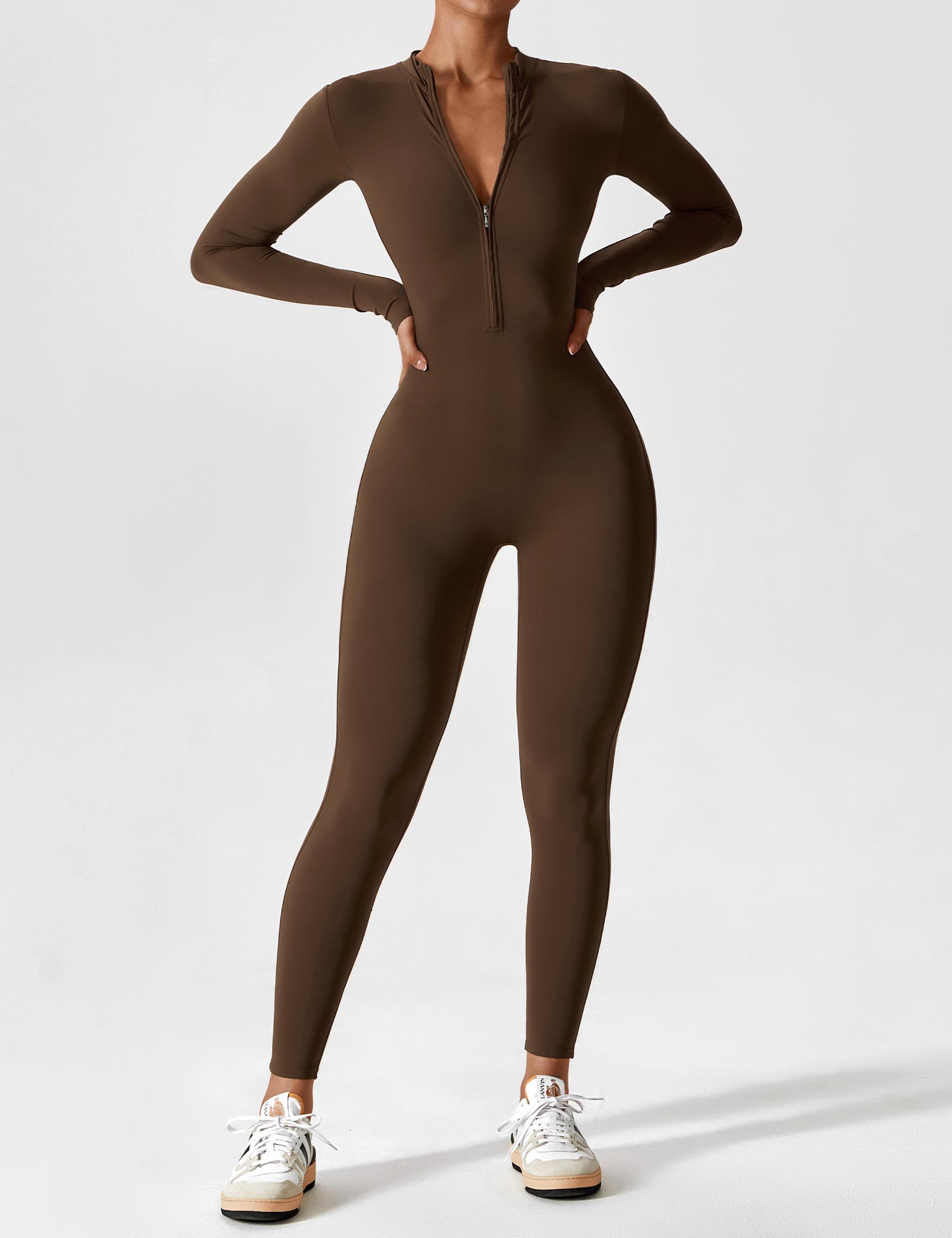 Valéro Long Sleeve/Short Sleeve Zipper Jumpsuit